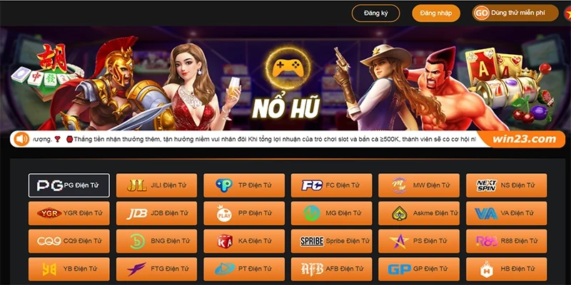 Các trò chơi hấp dẫn tại 23win